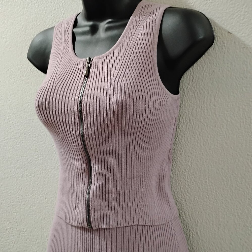XS - Lavender Two-Piece Skirt Set